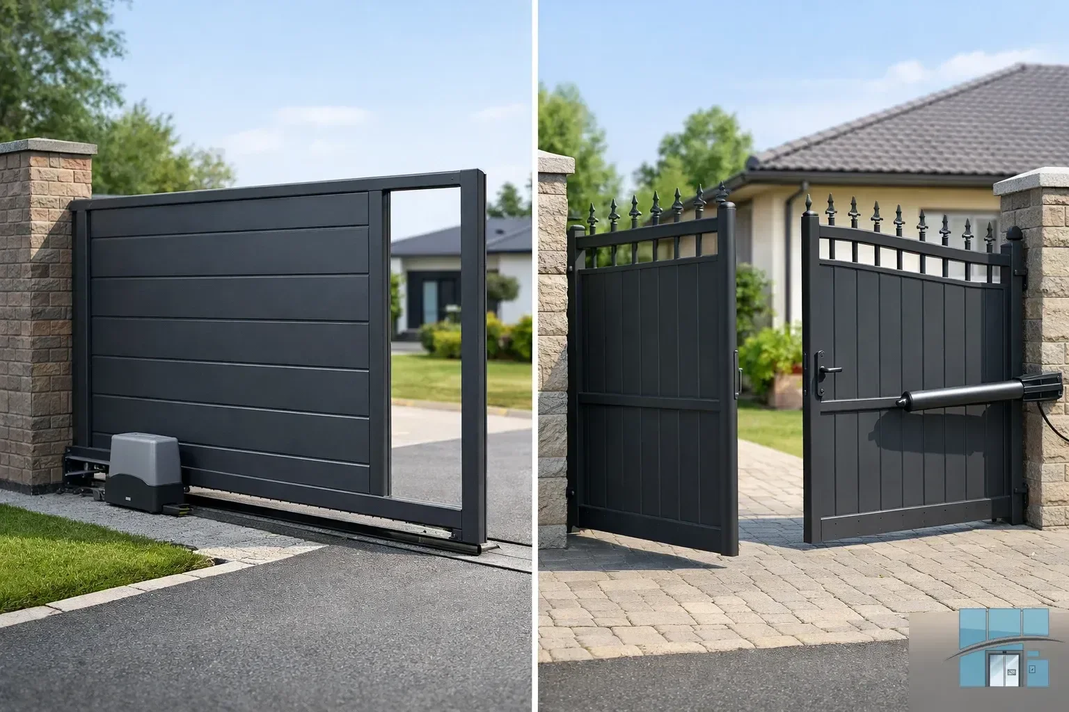 Откатные и распашные ворота — сравнение типов