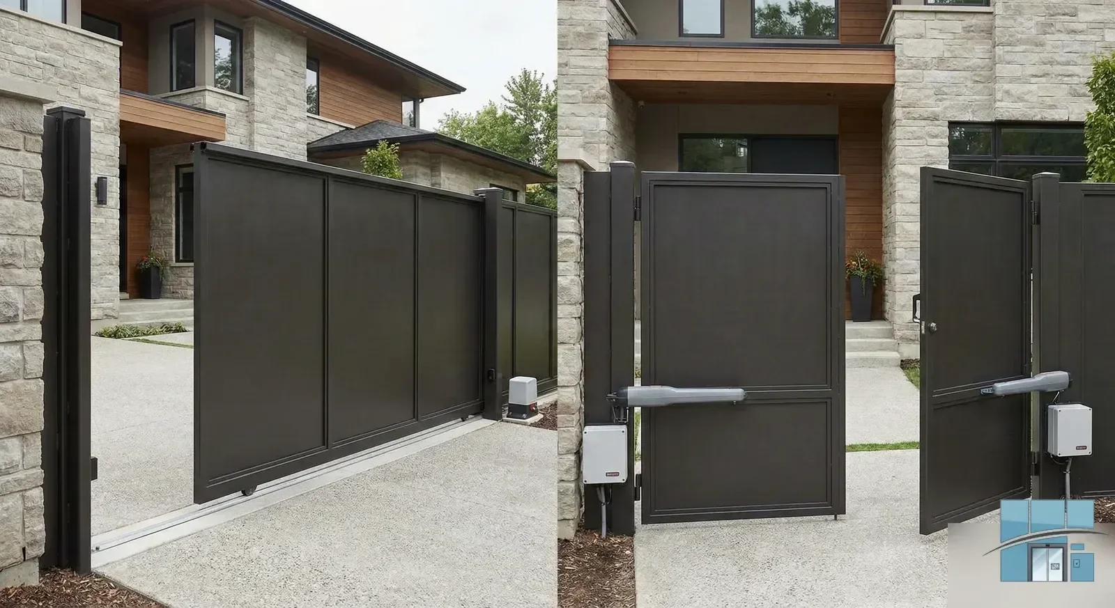 Автоматические ворота: откатные и распашные, выбор и монтаж