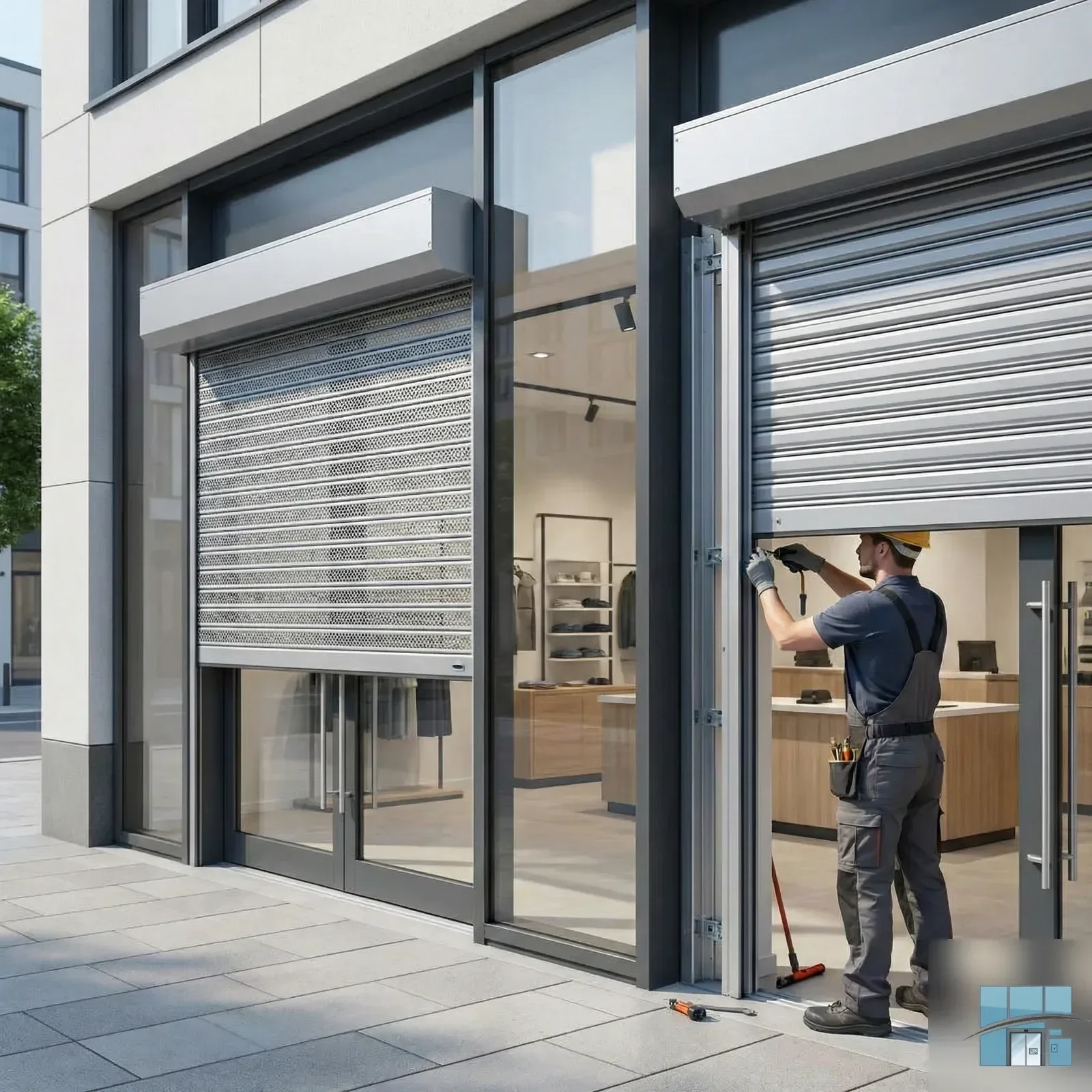 Рольставни для витрин: типы и монтаж