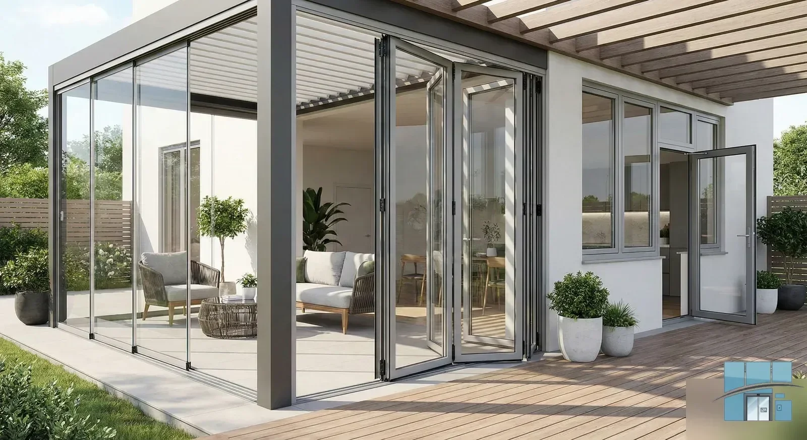 Варианты остекления террас и веранд