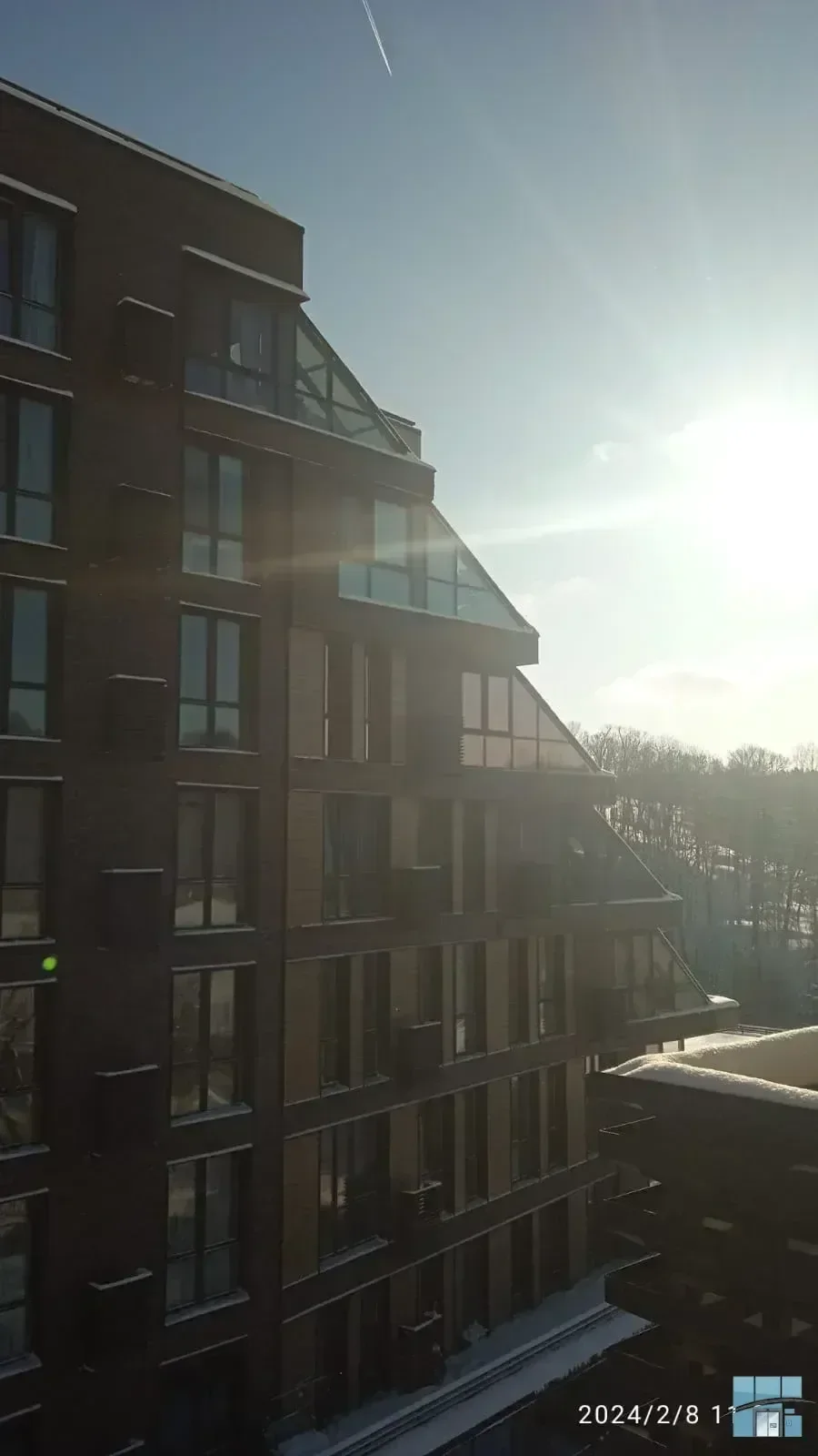 Замена стекол на высоте — фото