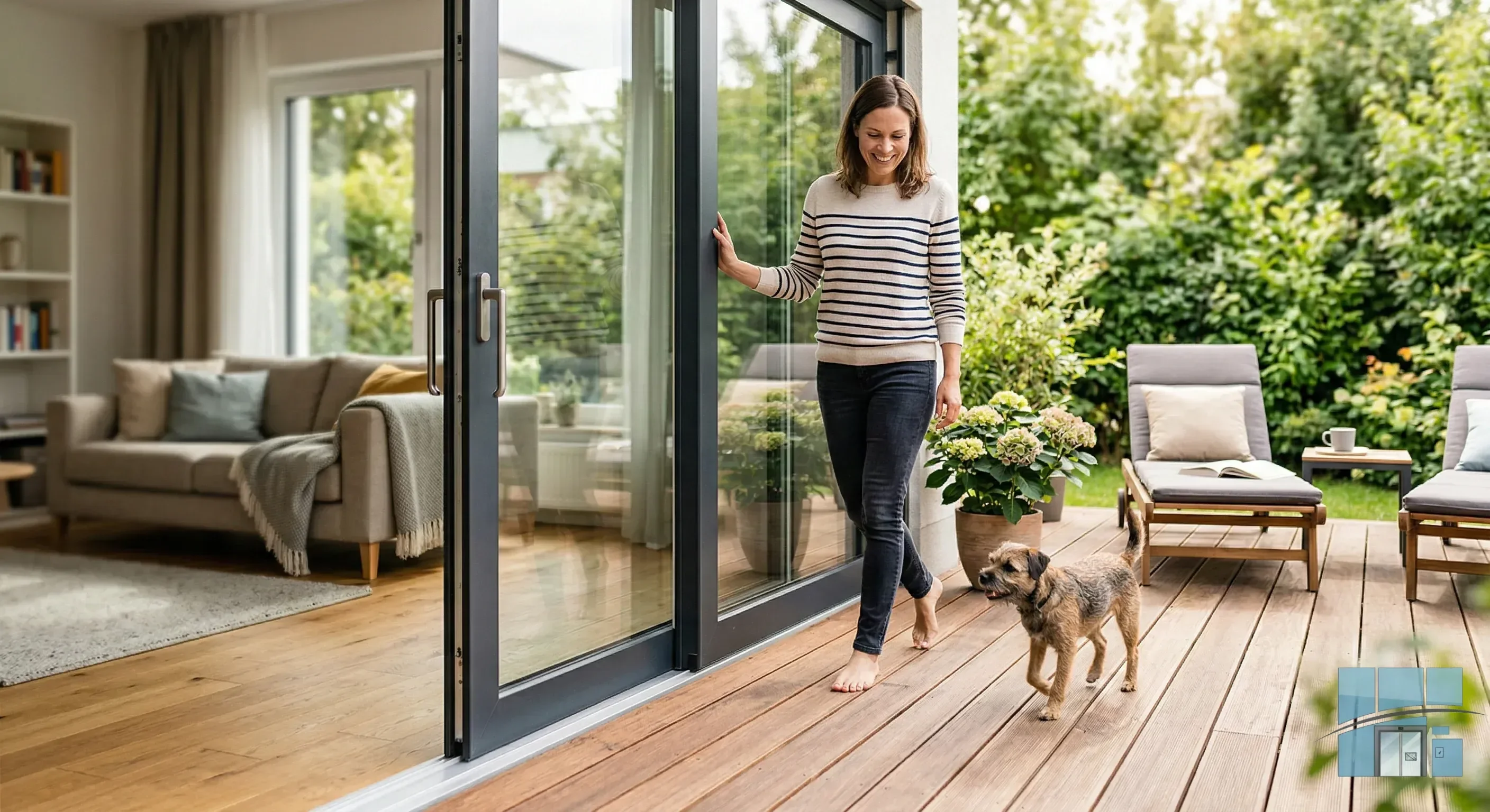 Выход на террасу