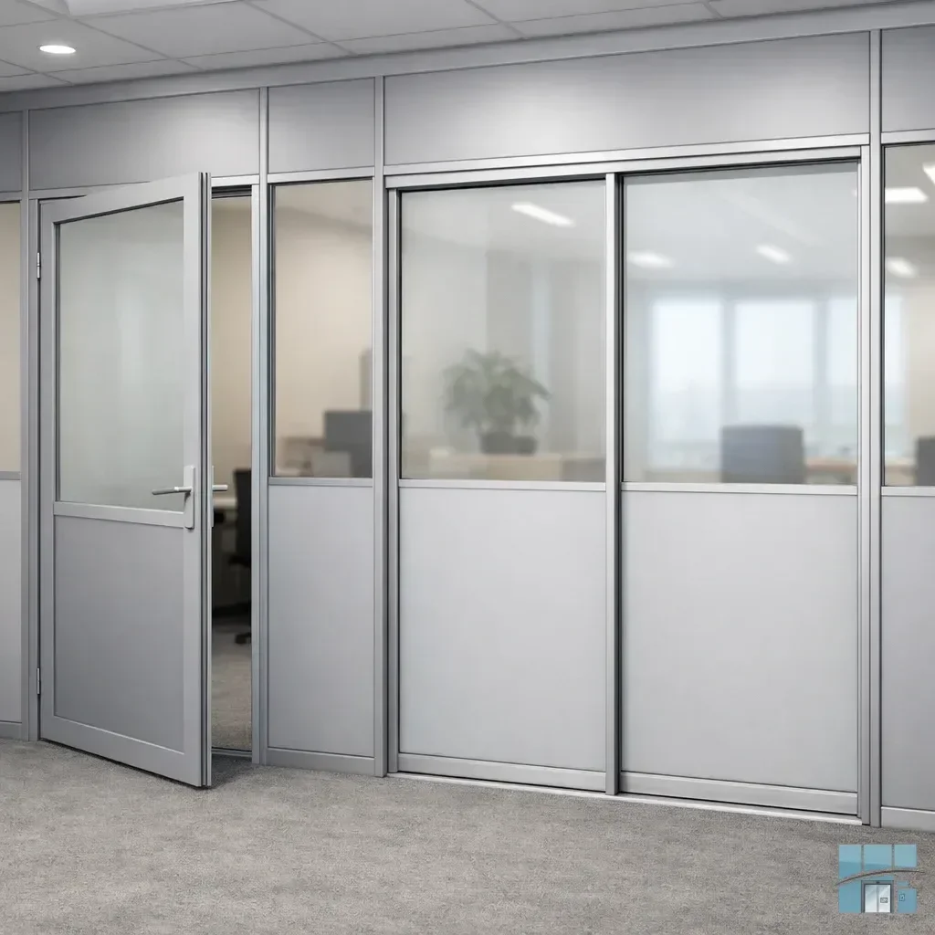 Двери в перегородке