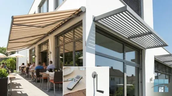 Маркизы и выдвижные навесы