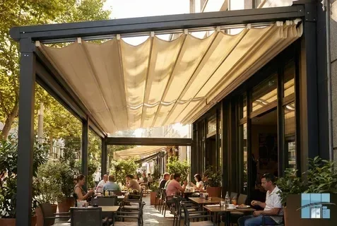 Перголы с тентовым покрытием