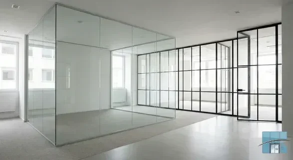 Стеклянные офисные перегородки