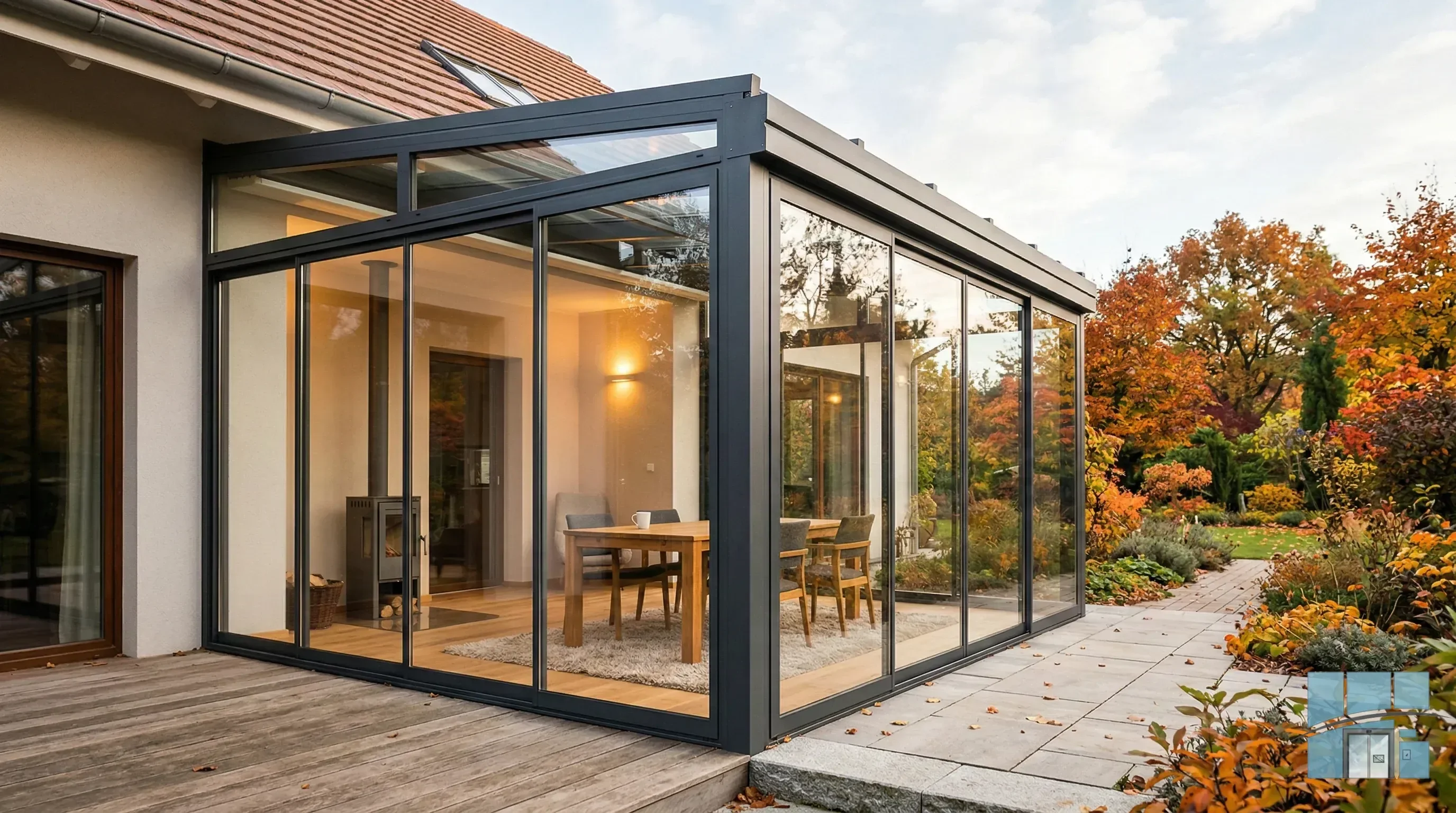 Остекление загородного дома