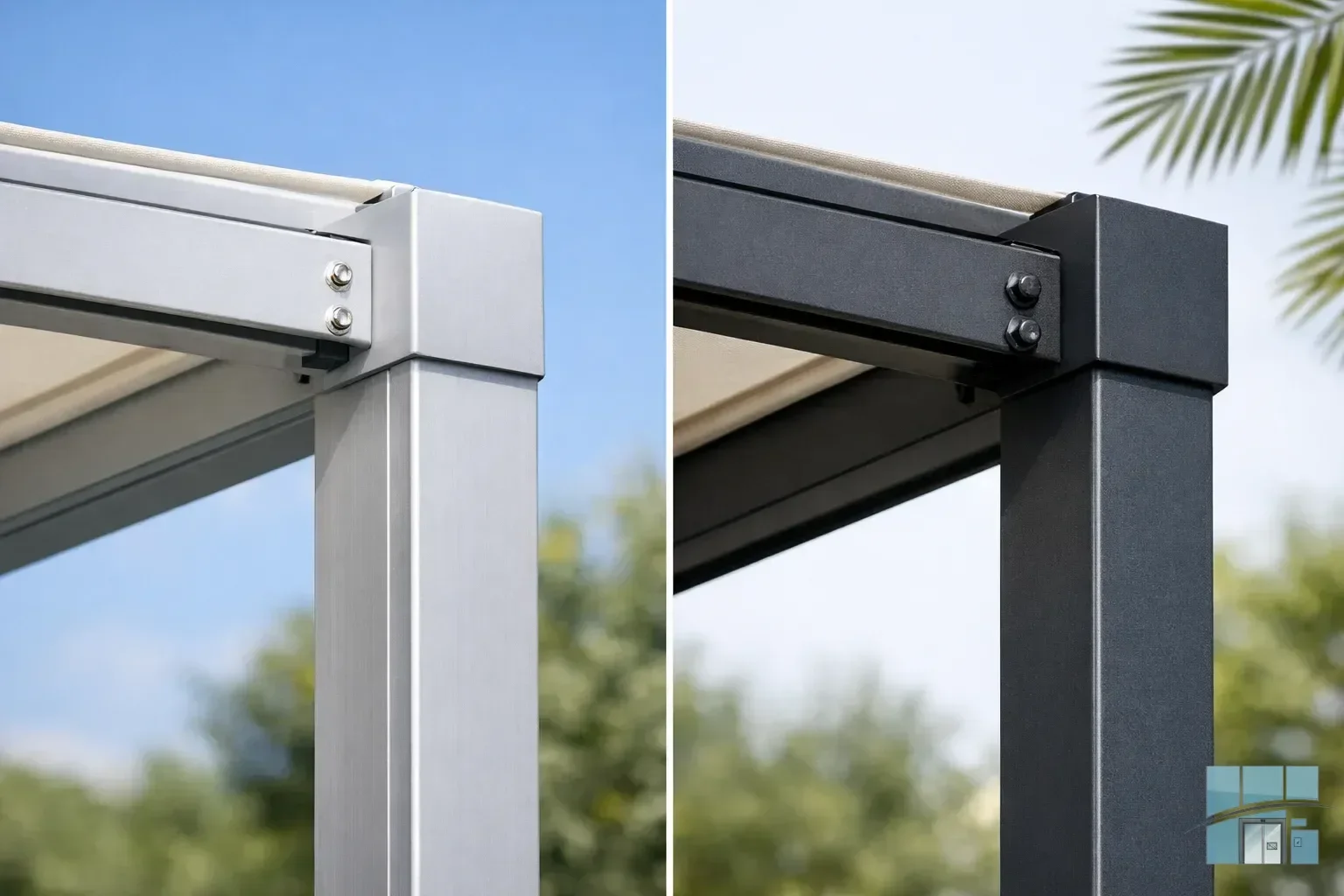 Алюминиевые и стальные перголы