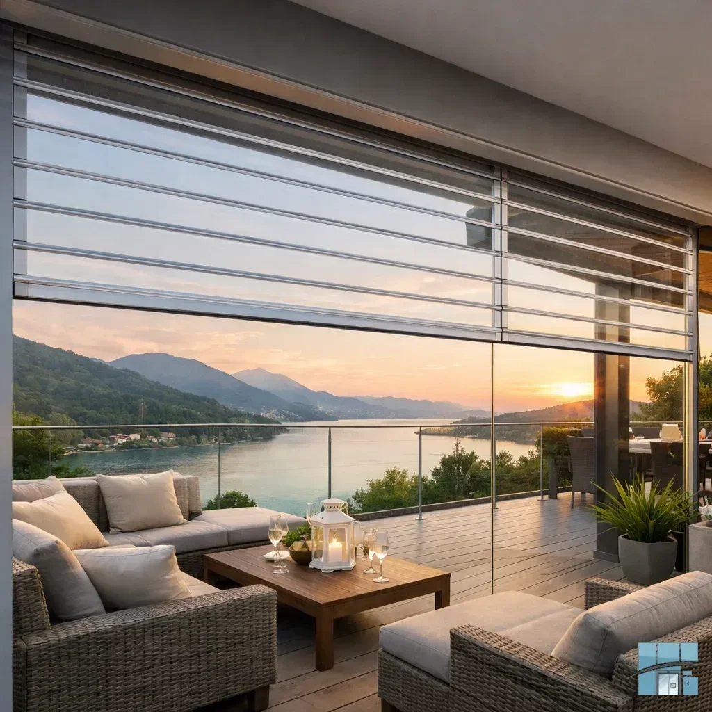 Прозрачные рольставни для террасы