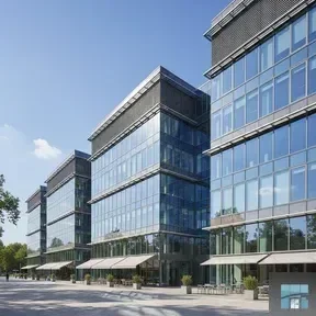 Офисные здания с панорамным остеклением