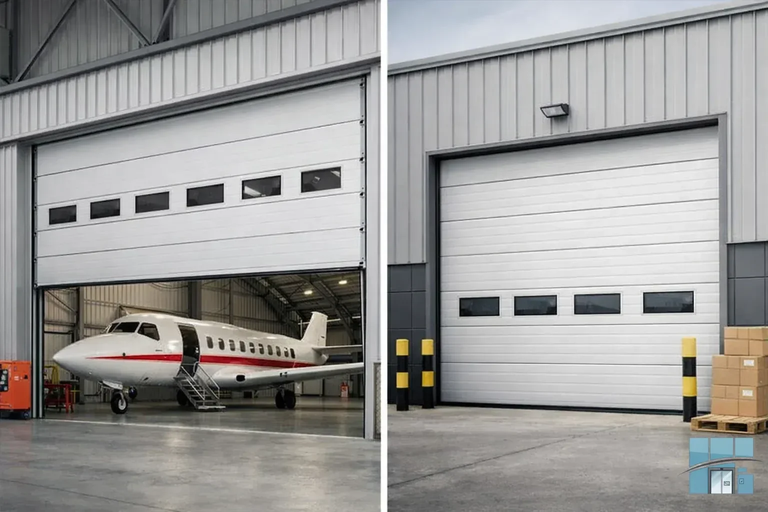Секционные ворота для ангаров