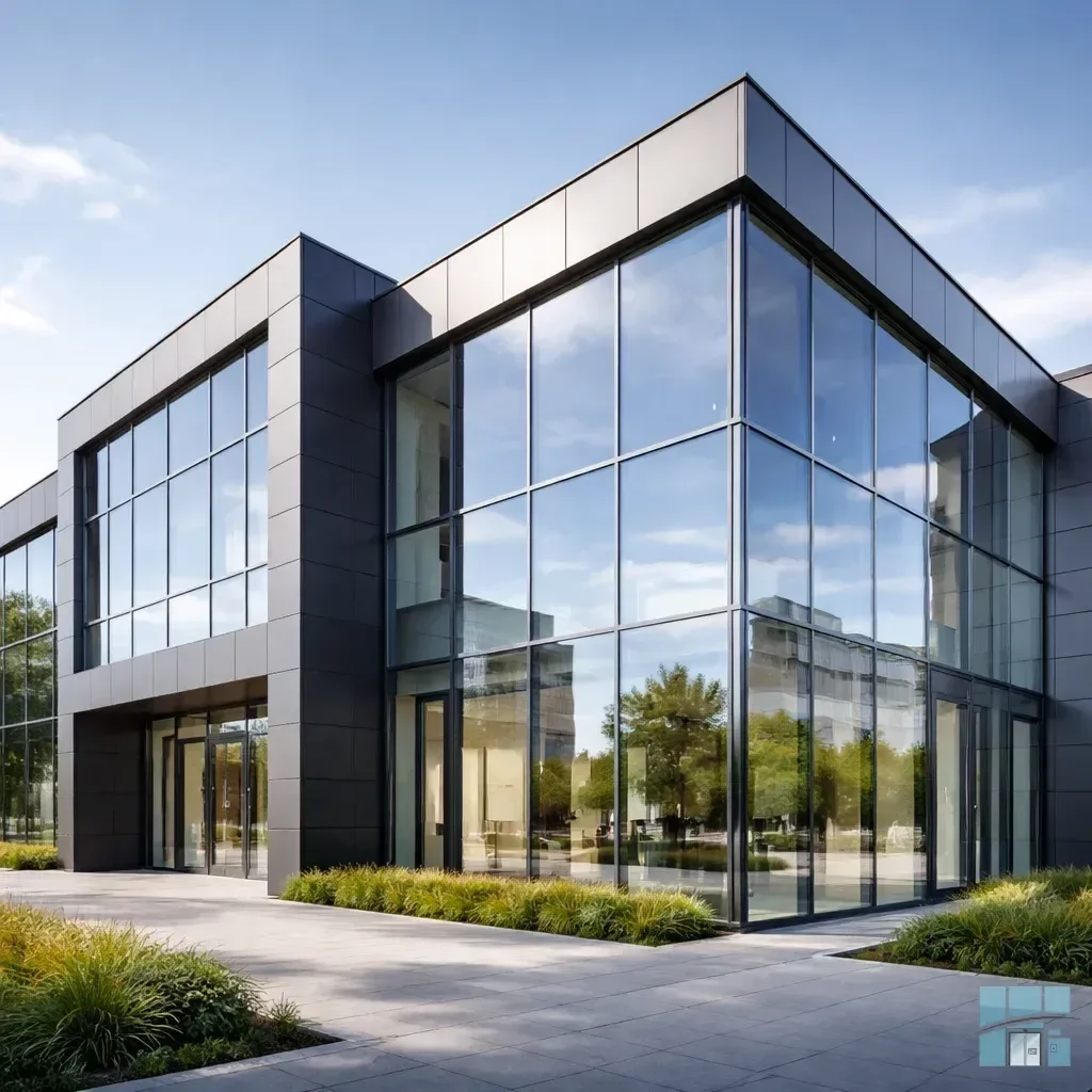 Вентфасад с остеклением