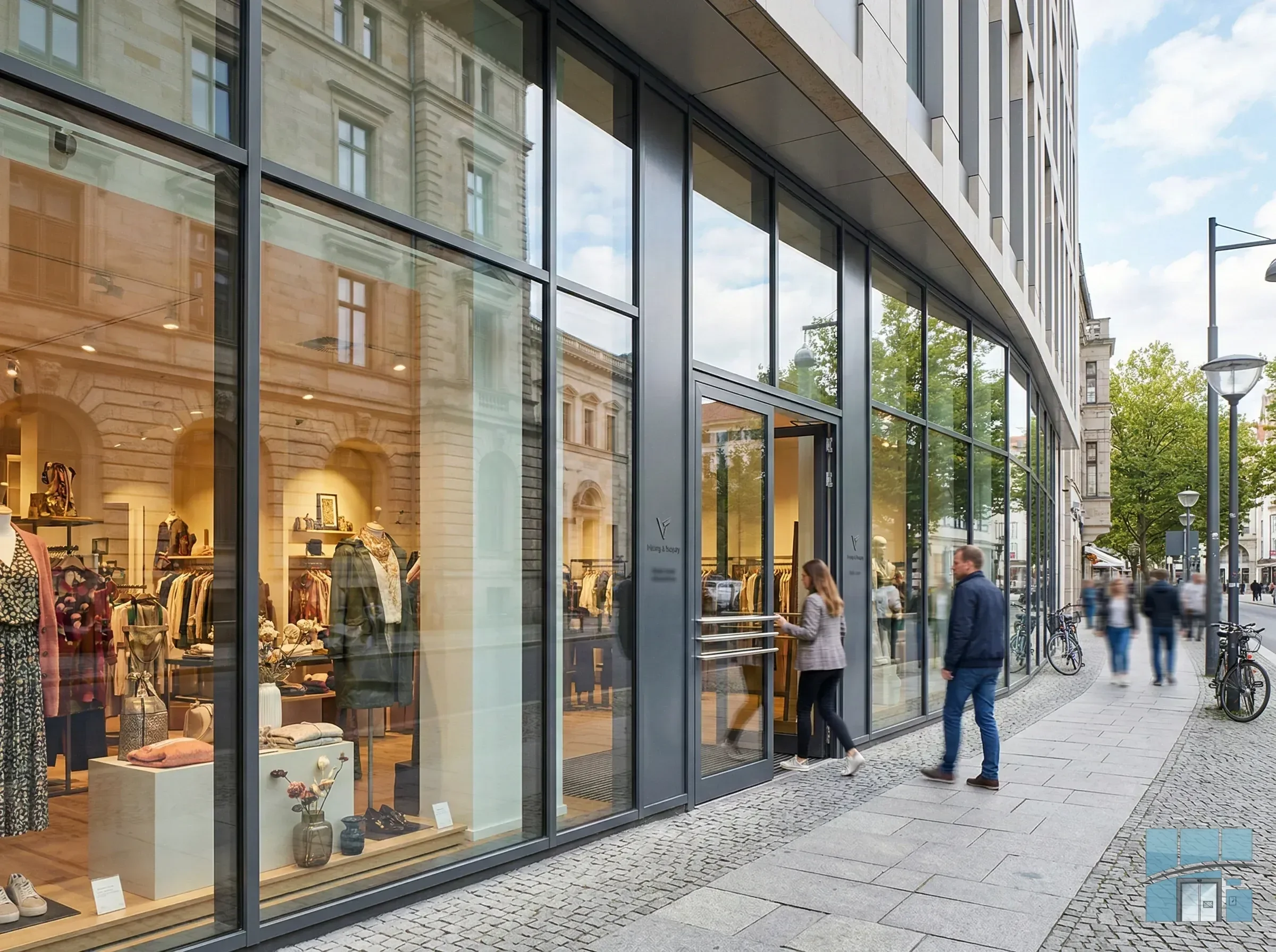 Витрины и входы